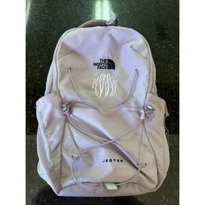 The North Face Jester Lavender Backpack Laptop READ w/monogram College Book Sack